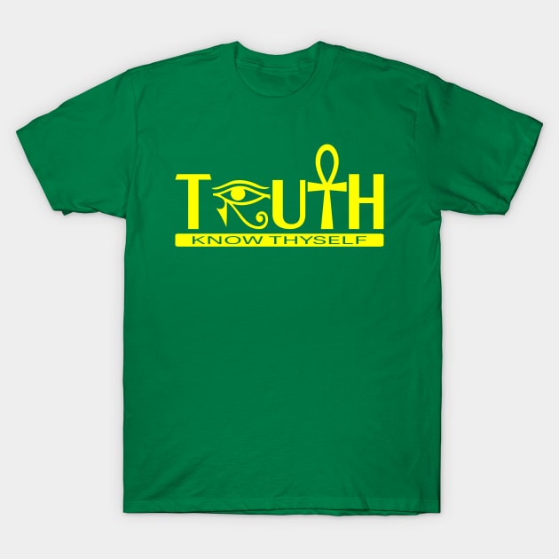 Truth Know Thyself Ankh T-Shirt by subuhansik